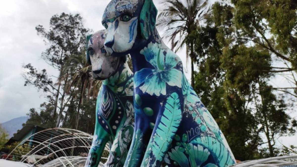 Gigante. La edificación más alta llega hasta 3 metros y la menor a 2,5.