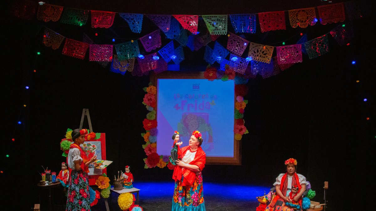 Nueva York. Una escena de la obra teatral ‘Los colores de Frida’.