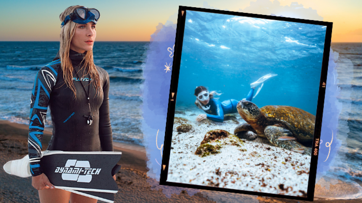 El mar es su pasión y por eso lo cuida.