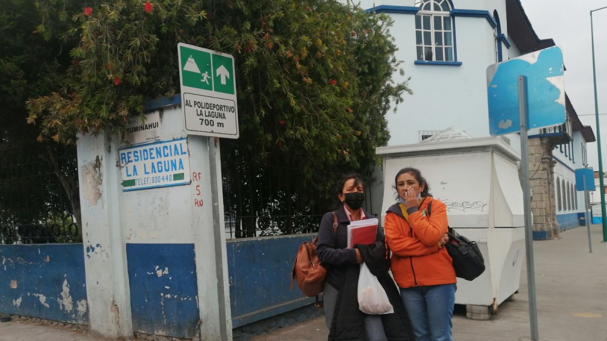 Latacunga. En las calles de la capital de Cotopaxi hay letreros sobre zonas seguras colocados en 2015.