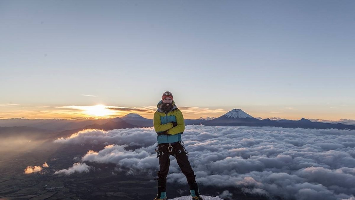 Actividad. Sebastián Rodríguez en una de sus excursiones.