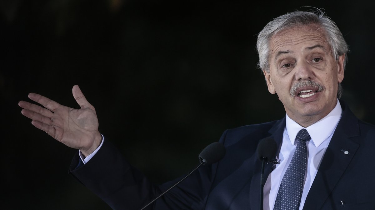 El presidente argentino Alberto Fernández, en una fotografía de archivo.