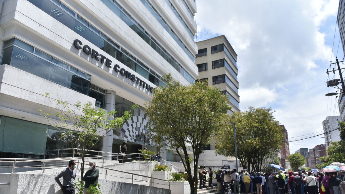 Imagen referencial del edificio de la Corte Constitucional, en Quito.