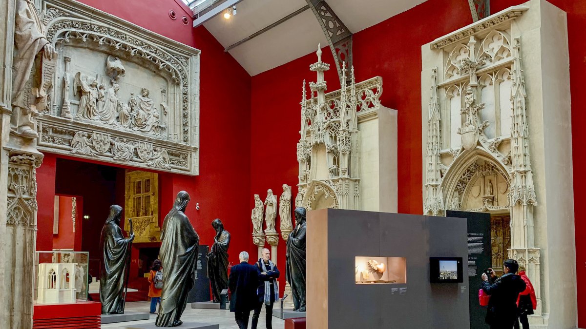 La catedral de Notre Dame, en una exhibición de preinauguración.