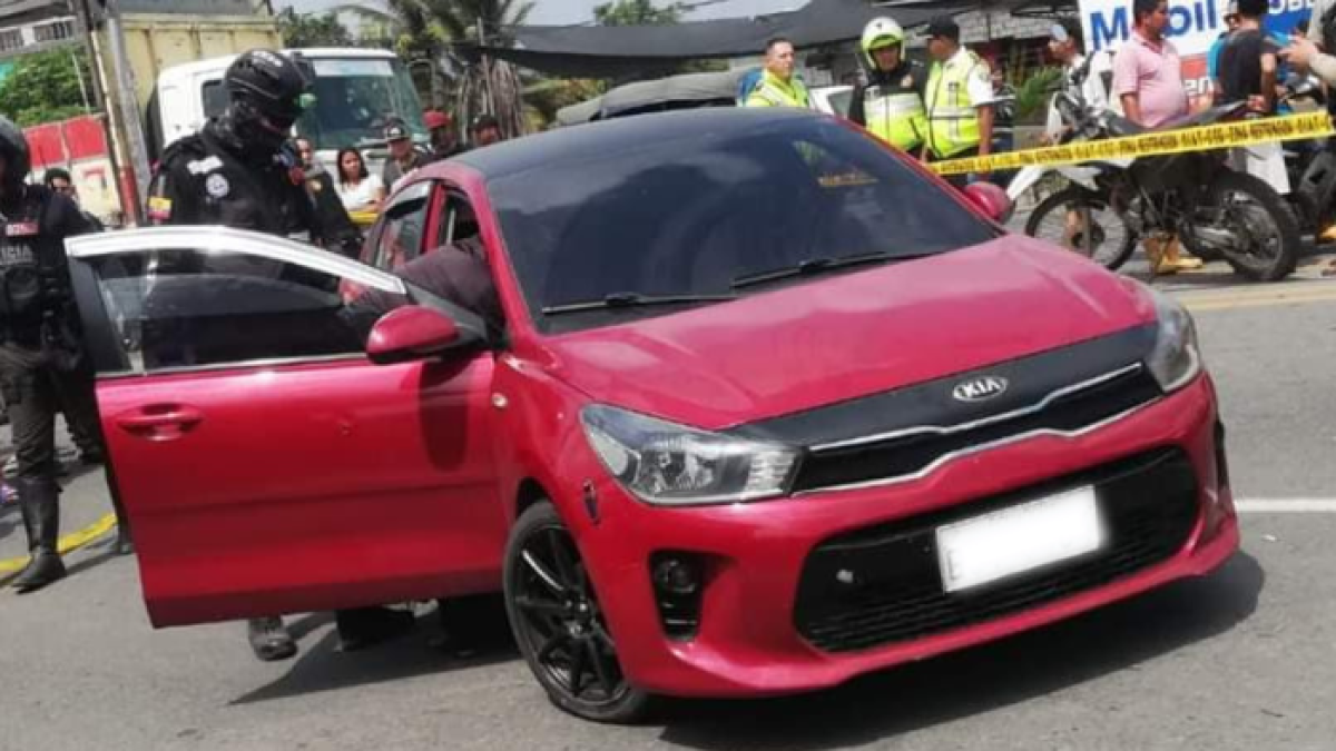 El auto en el balearon a los tiktokers.