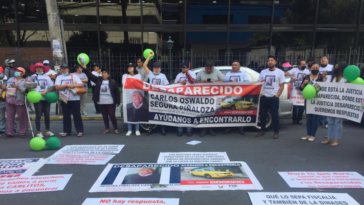 Búsqueda. Desde octubre de 2022, la familia de Carlos Segura ha pedido que la Fiscalía localice al taxista.