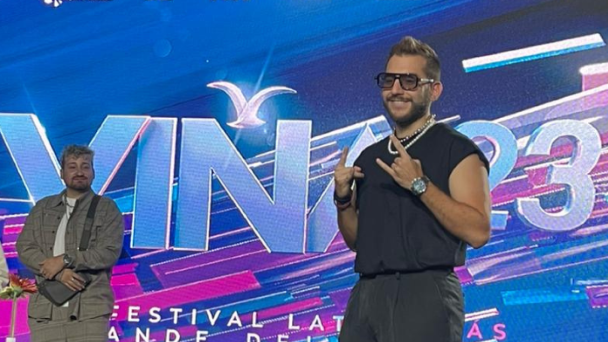 Tres Dedos en su primera aparición ante la prensa chilena.