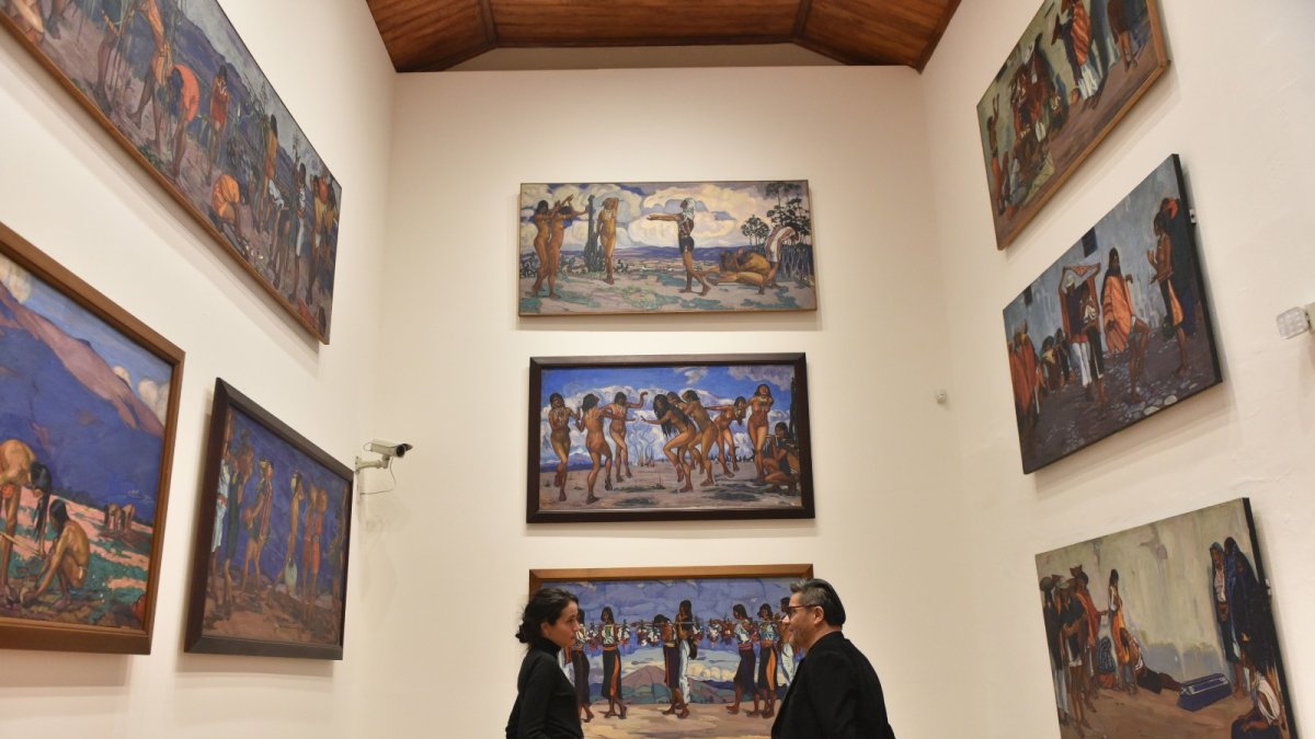 Arte. Una de las salas del museo está dedicada a la obra ‘Las Floristas’, que data de 1916, y otras de la época.