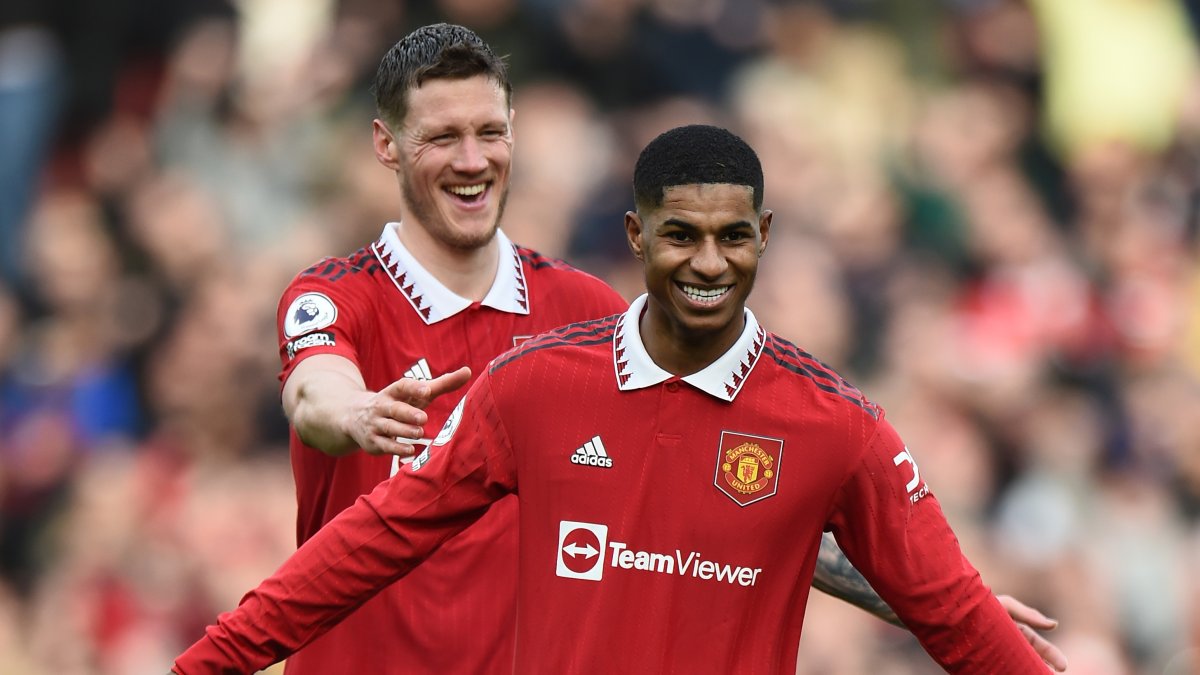 Marcus Rashford, delantero del Manchester United, acumula 16 goles y cuatro asistencias desde que regresó a su club tras el Mundial de Qatar.