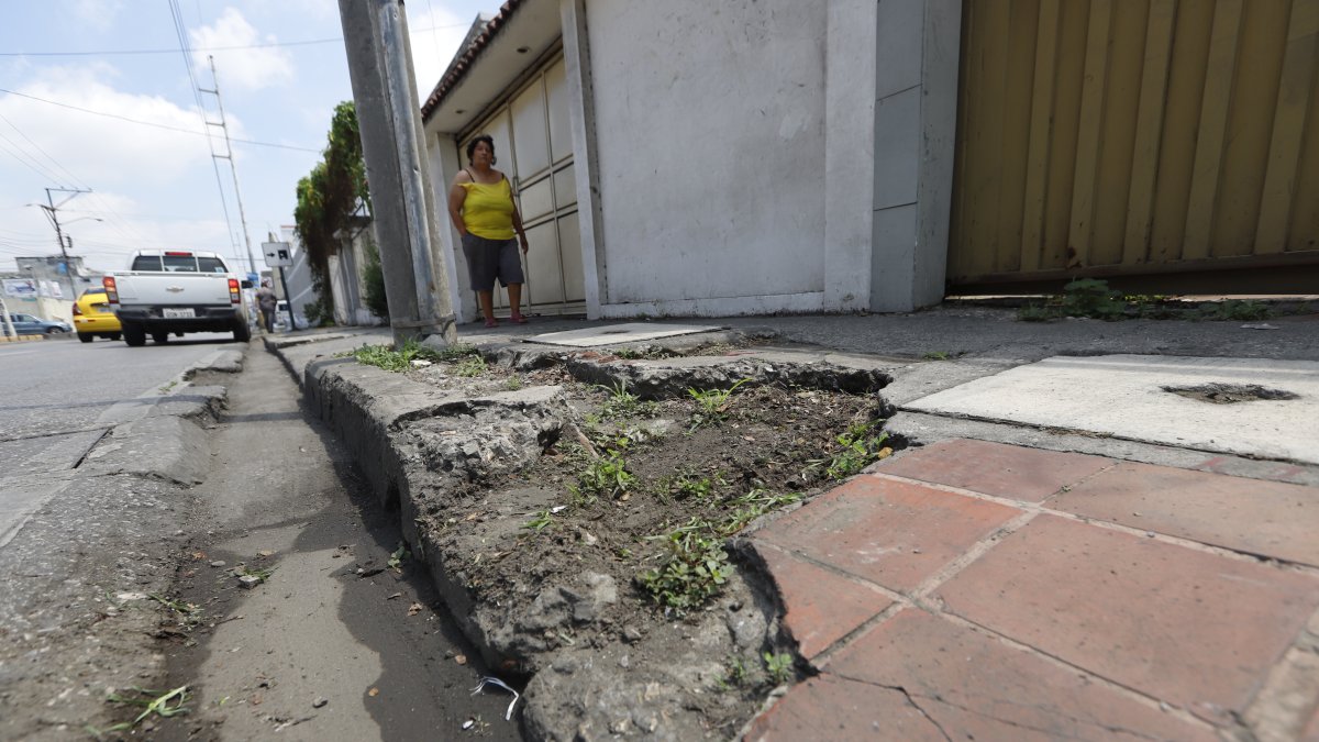 Los moradores denuncian el mal estado de las veredas.