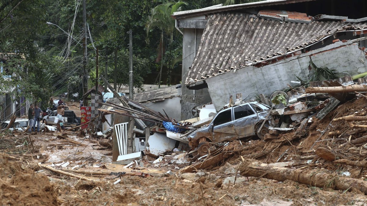 Sao Sebastiao. Una zona afectada por lluvias del pasado fin de semana.