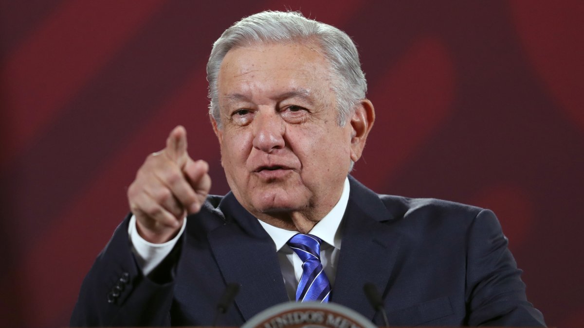 El presidente de México, Andrés Manuel López Obrador, en una rueda de prensa.