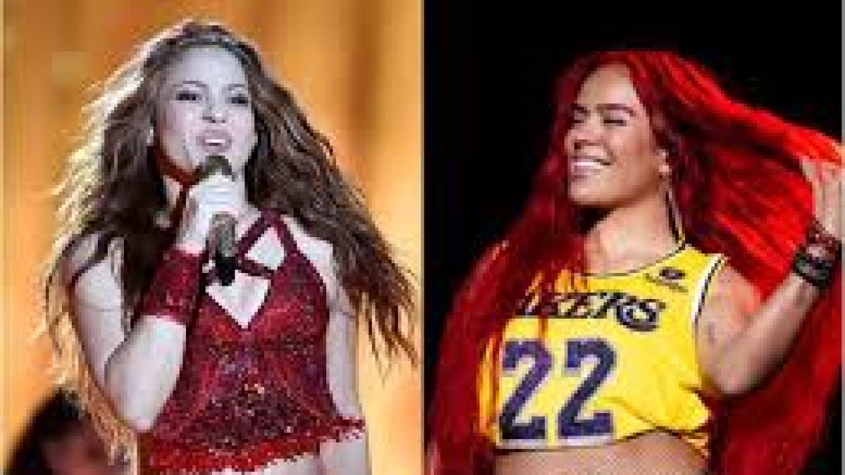 Shakira y Karol G, dos primeras figuras de la música latina en el mundo.