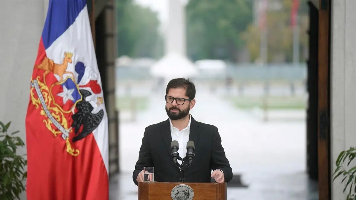 El presidente de Chile, Gabriel Boric, se opuso en principio al acuerdo.