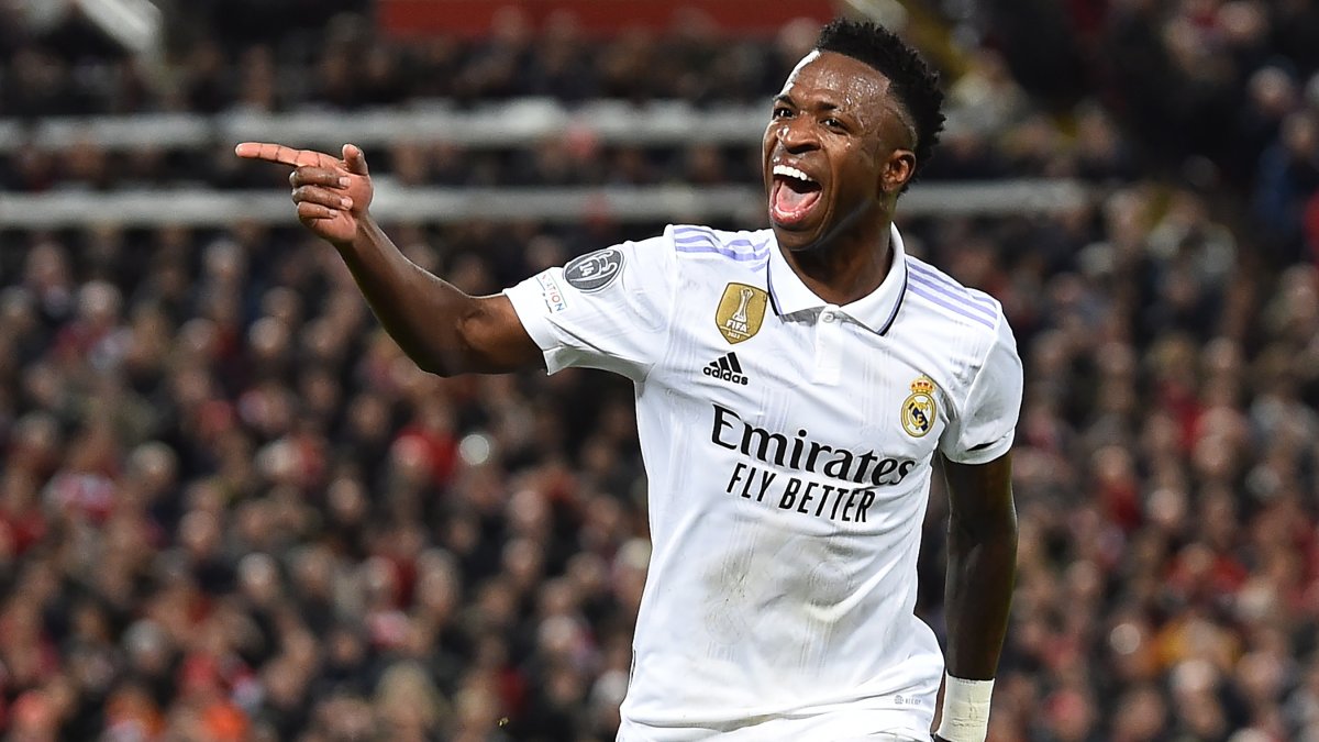 Vinicius Junior, delantero de Real Madrid, anotó por duplicado en la victoria del Real Madrid frente a Liverpool.