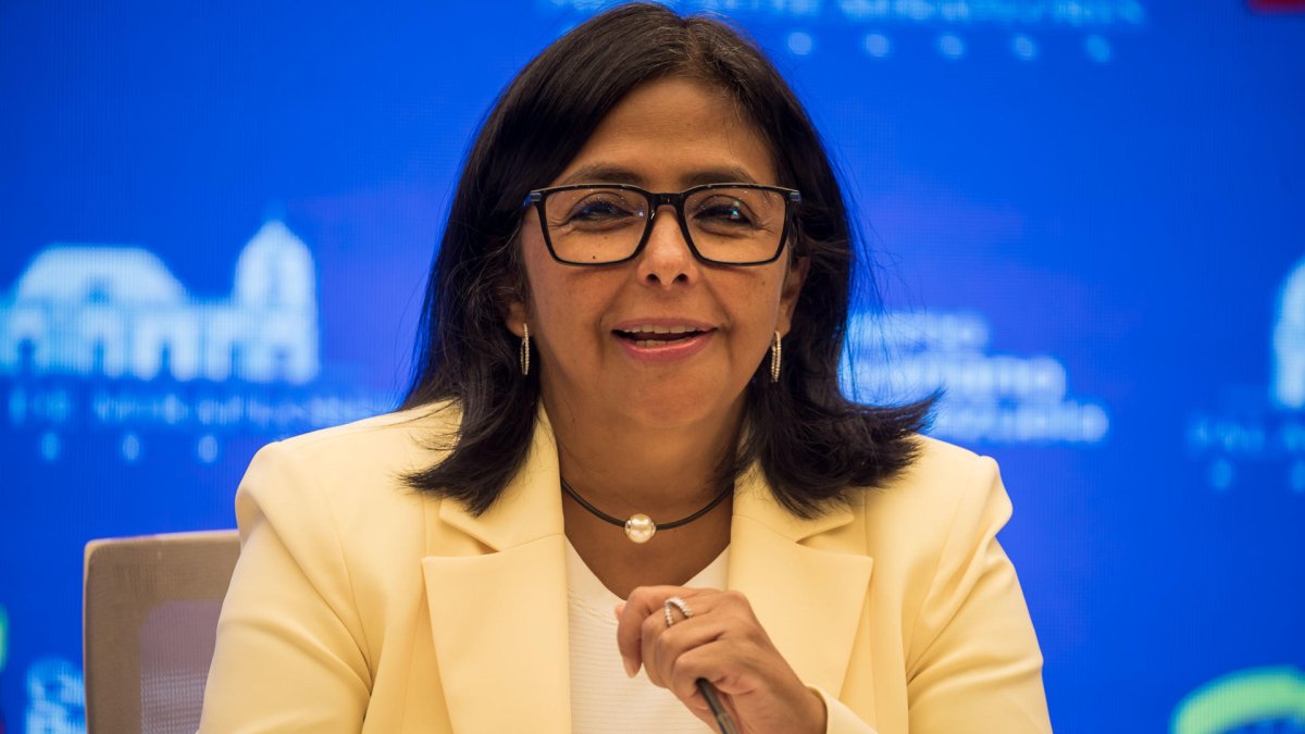 La vicepresidenta ejecutiva de Venezuela, Delcy Rodríguez, en una fotografía de archivo.