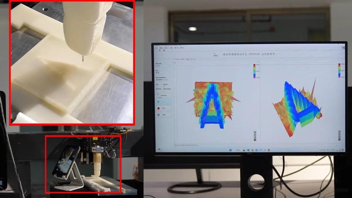 Un equipo de la Universidad de Wuyi en la ciudad de Jiangmen (China), ha creado un dedo biónico que puede captar las formas y texturas internas de objetos complejos tocando su superficie exterior.