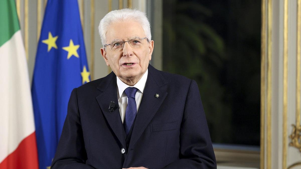 Una foto referencial del presidente de Italia Sergio Mattarella.