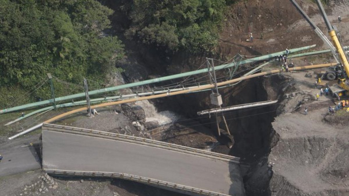 La gerente (S) de Petroecuador, María Elisa Soledispa, informó que realizó un sobrevuelo por la zona este 24 de febrero de 2023.