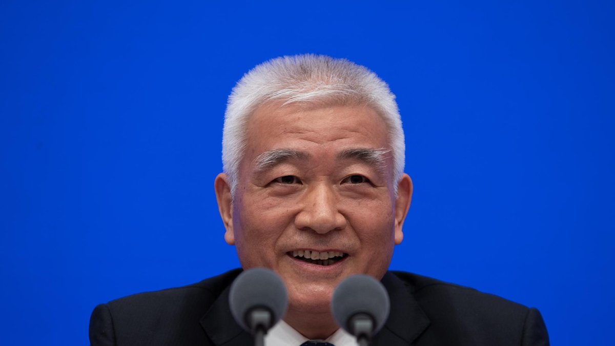 Wang Zhigang, ministro de Ciencia y Tecnología de China.