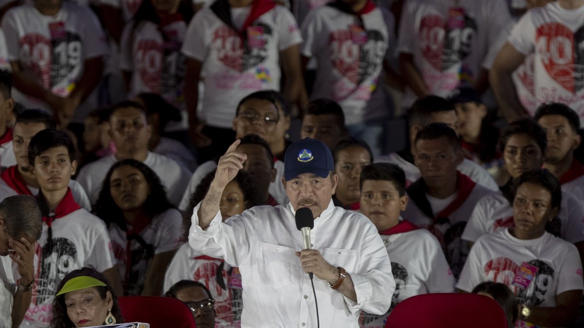 Managua. El presidente Daniel Ortega durante una de sus apariciones.