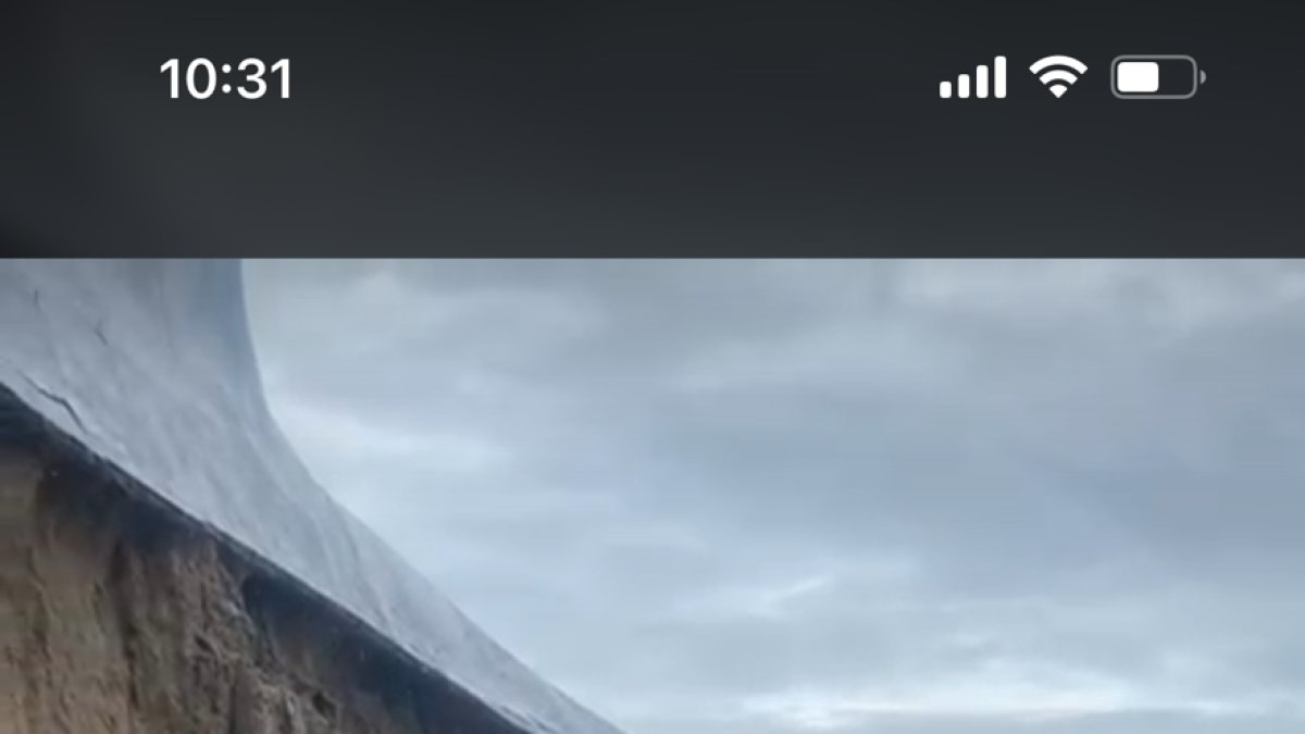 La fuerte tempestad acompañada de rayos terminó destruyendo este monumento