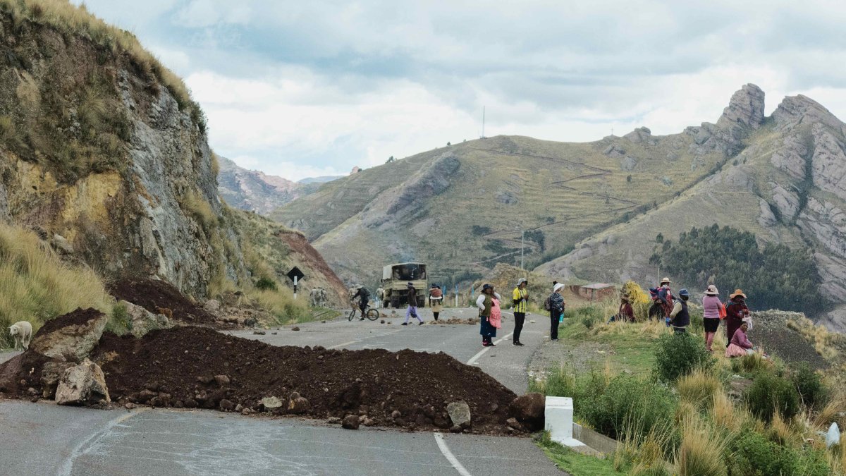 Referencial. Aunque descienden los cortes de carreteras, las manifestaciones siguen su curso en Perú.