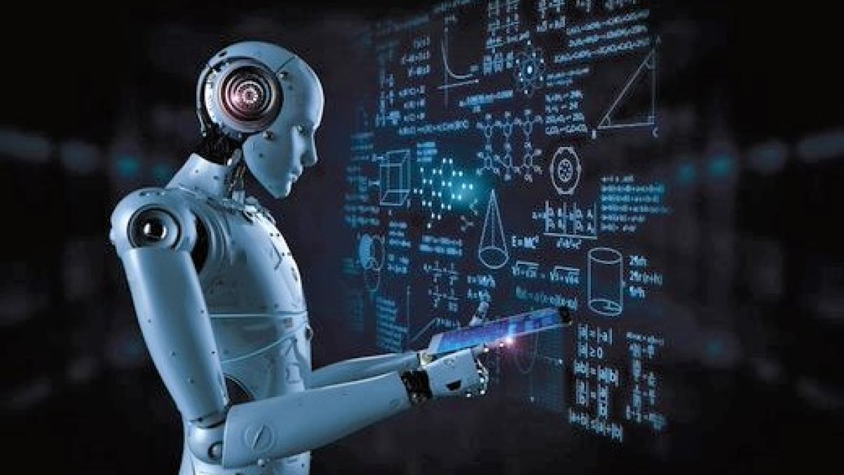 Ilustración que sintetiza el impacto de las herramientas de inteligencia artificial en la educación, especialmente en la universitaria.