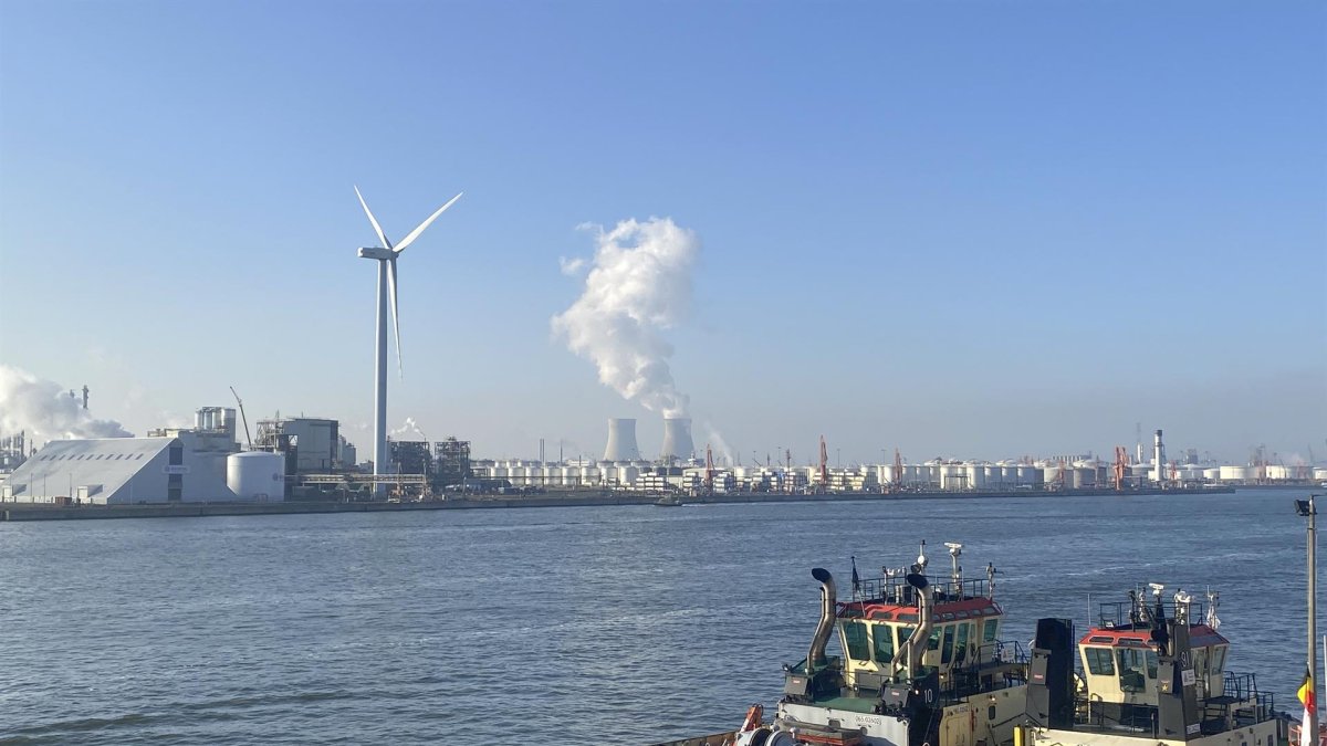 En la foto, puerto de Amberes, principal punto de entrada de la cocaína en Europa.