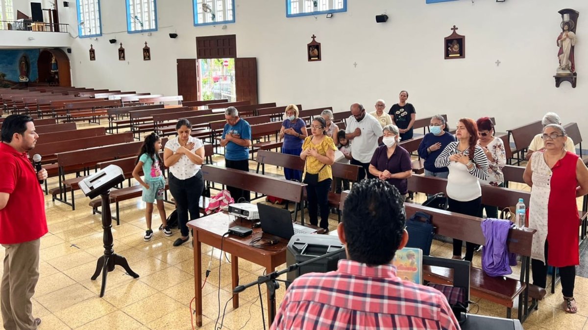 El grupo de fieles que asistió al retiro de Cuaresma este sábado 25 de febrero de 2023.