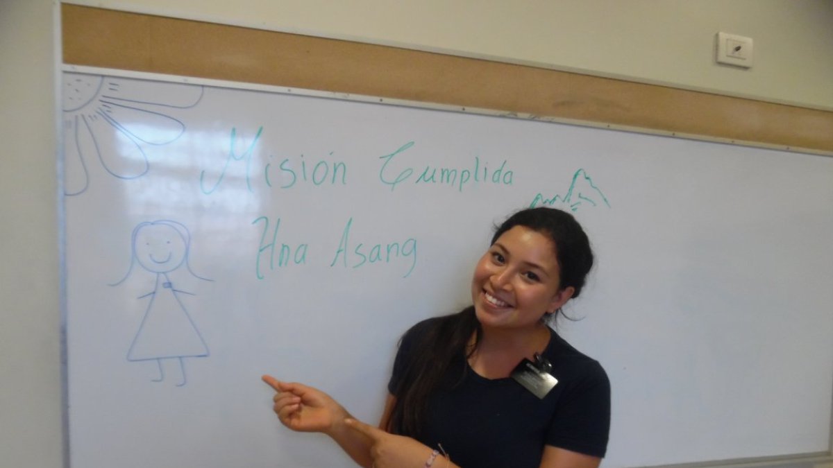 Angie Asang en una foto tomada de su cuenta de Facebook.