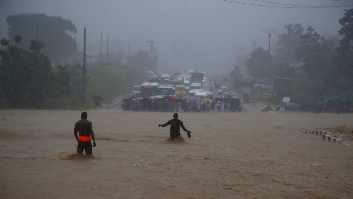 Imagen de archivo sobre los fuertes aguaceros en África