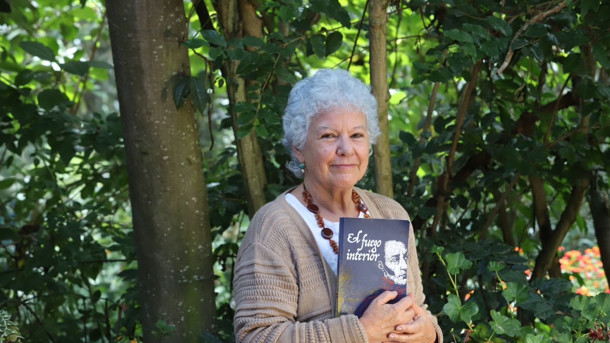 Águeda Pallares recibió a EXPRESO en su hogar.