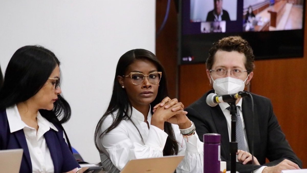 Audiencia. La fiscal general Diana Salazar pidió la prisión preventiva para los procesados.