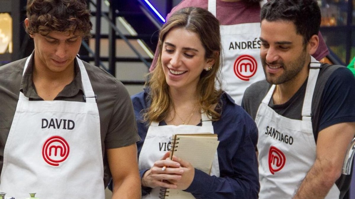 Victoria Patiño en el reality de cocina.