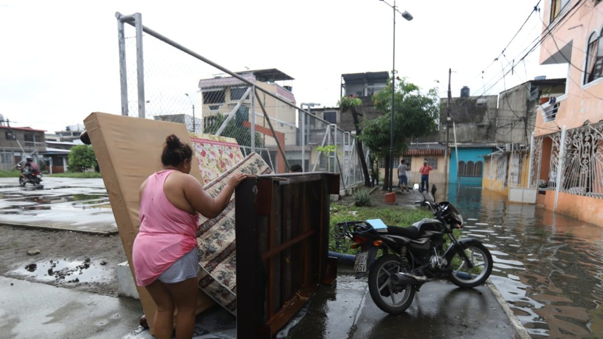 Situación de Sauces 6 tras varias horas de lluvia
