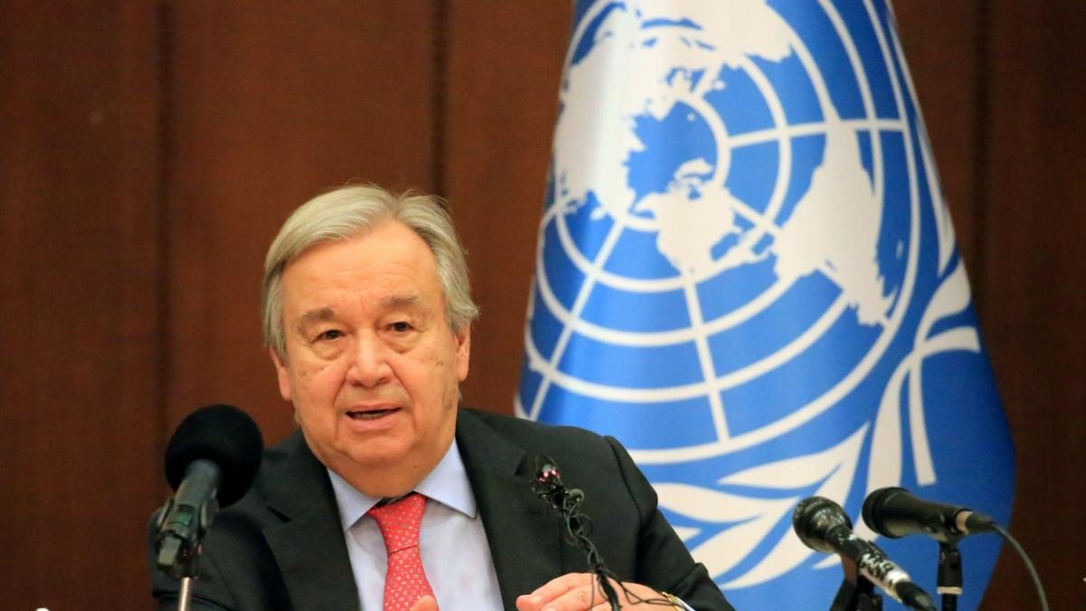 António Guterres secretario general de las Naciones Unidas.