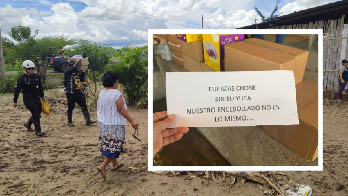 El mensaje solidario que llega a Chone.