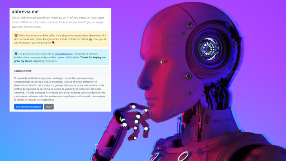 Abbrevia.me tiene a los usuarios de Twitter compartiendo sus descripciones.