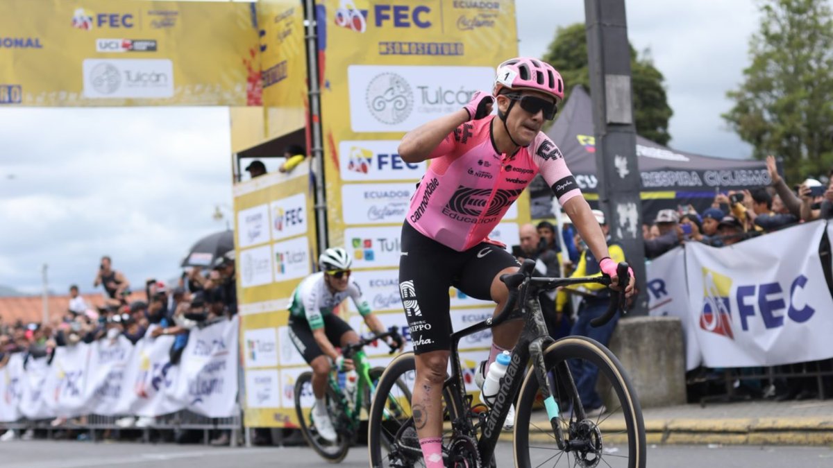 Richard Carapaz vestirá por primera vez en Europa el rosa del equipo norteamericano EF Education-EasyPost, del que es su gran refuerzo para 2023.