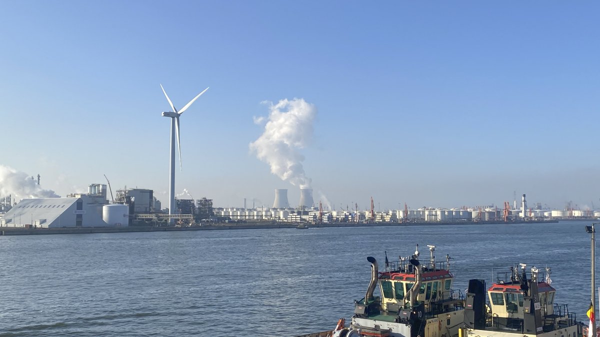 Puerto de Amberes, principal punto de entrada de la cocaína en Europa.