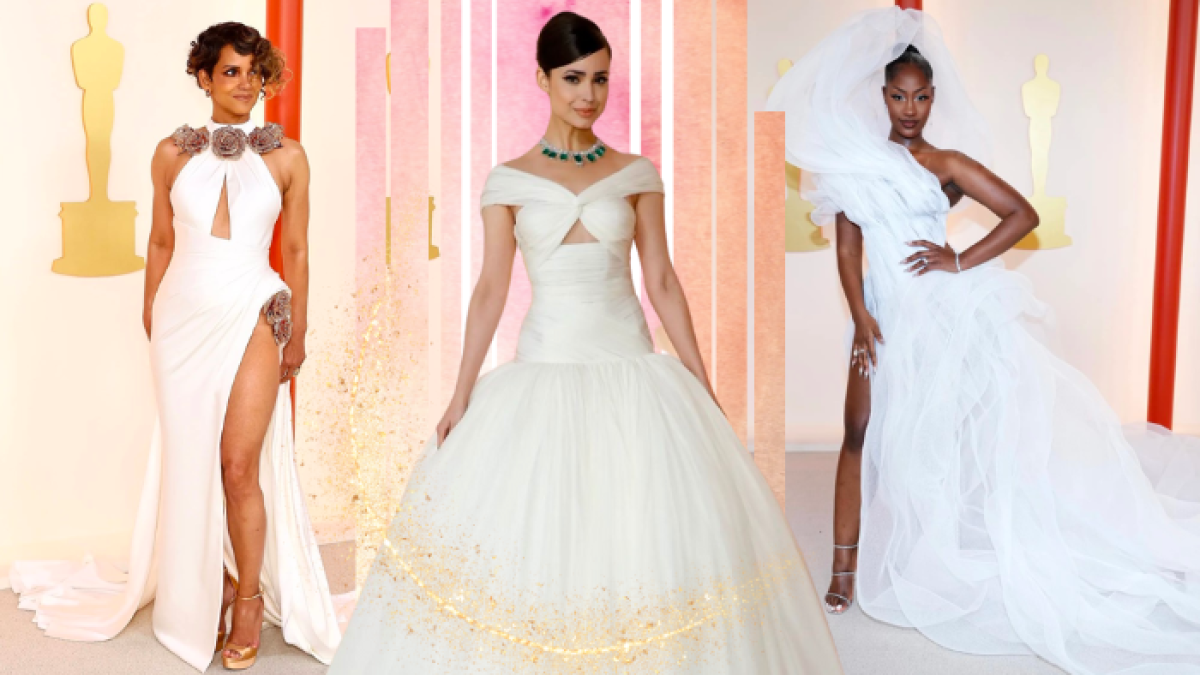 Halle Berry, Sofía Carson y Tems fueron ovacionadas por el público cuando llegaron a la ceremonia de los Óscar