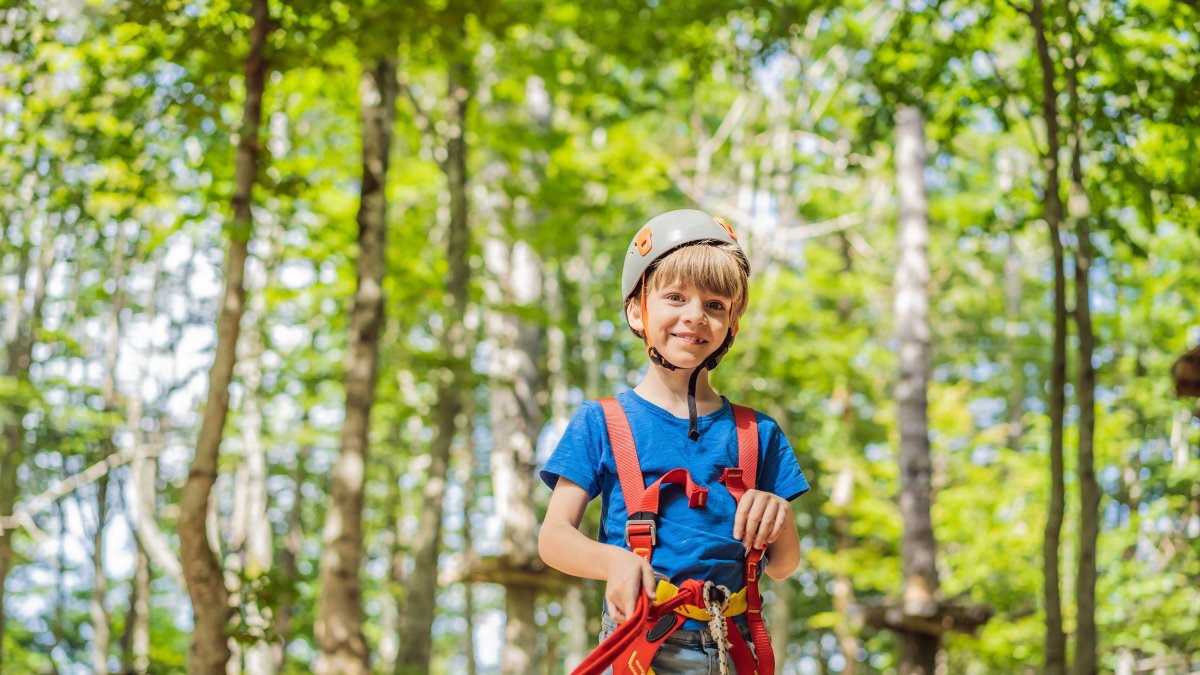 El air trekking es una entretenida opción para ellos.
