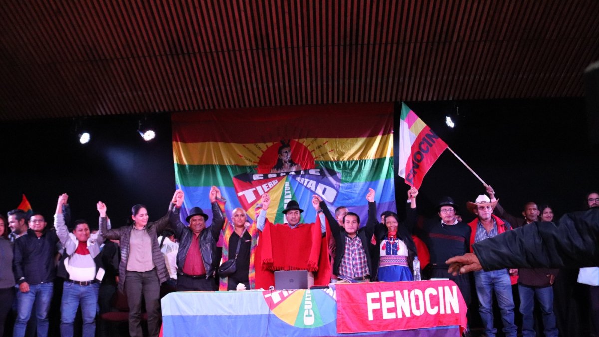 Dato. En esta asamblea participaron, según Iza, delegaciones de 81 organizaciones sociales, entre federaciones indígenas, estudiantiles y otros colectivos civiles.