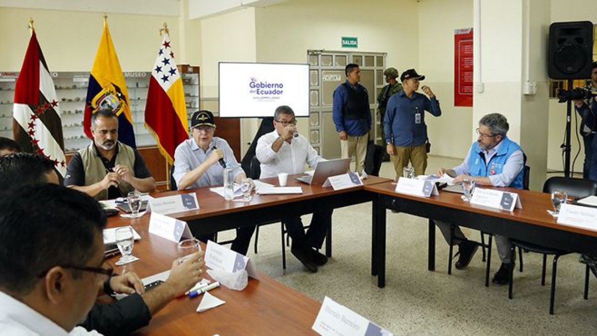 COE. La mesa de emergencia se activó con la presencia del presidente, Guillermo Lasso
