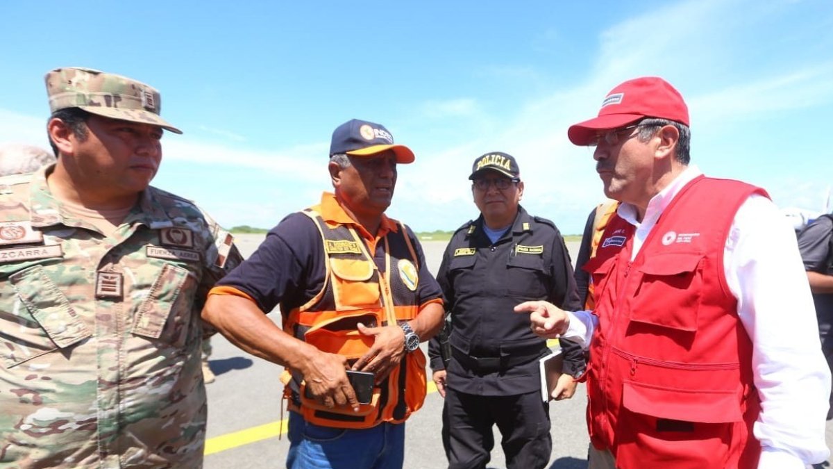 Las autoridades peruanas se encuentran en Tumbes evaluando los daños de las réplicas de los sismos registrados en Ecuador.
