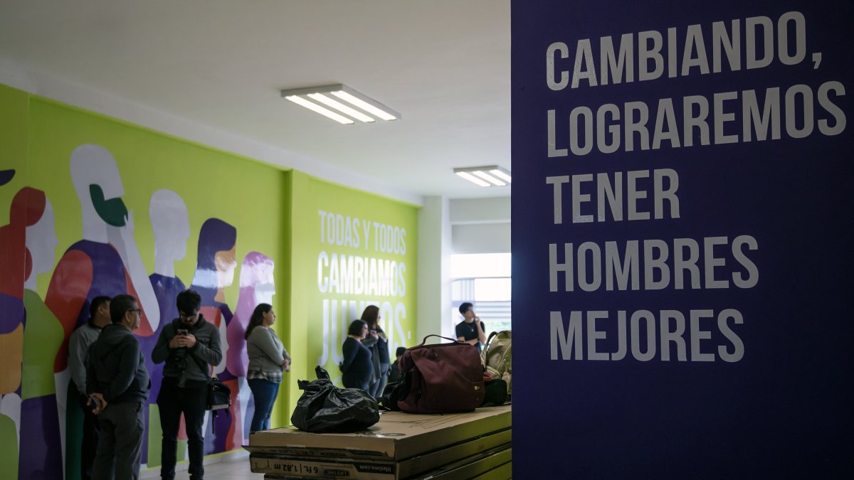 Instalaciones. Fotografía del interior del Centro de Masculinidades Positivas, en el municipio de Apodaca, en el norteño estado de Nuevo León (México). 
