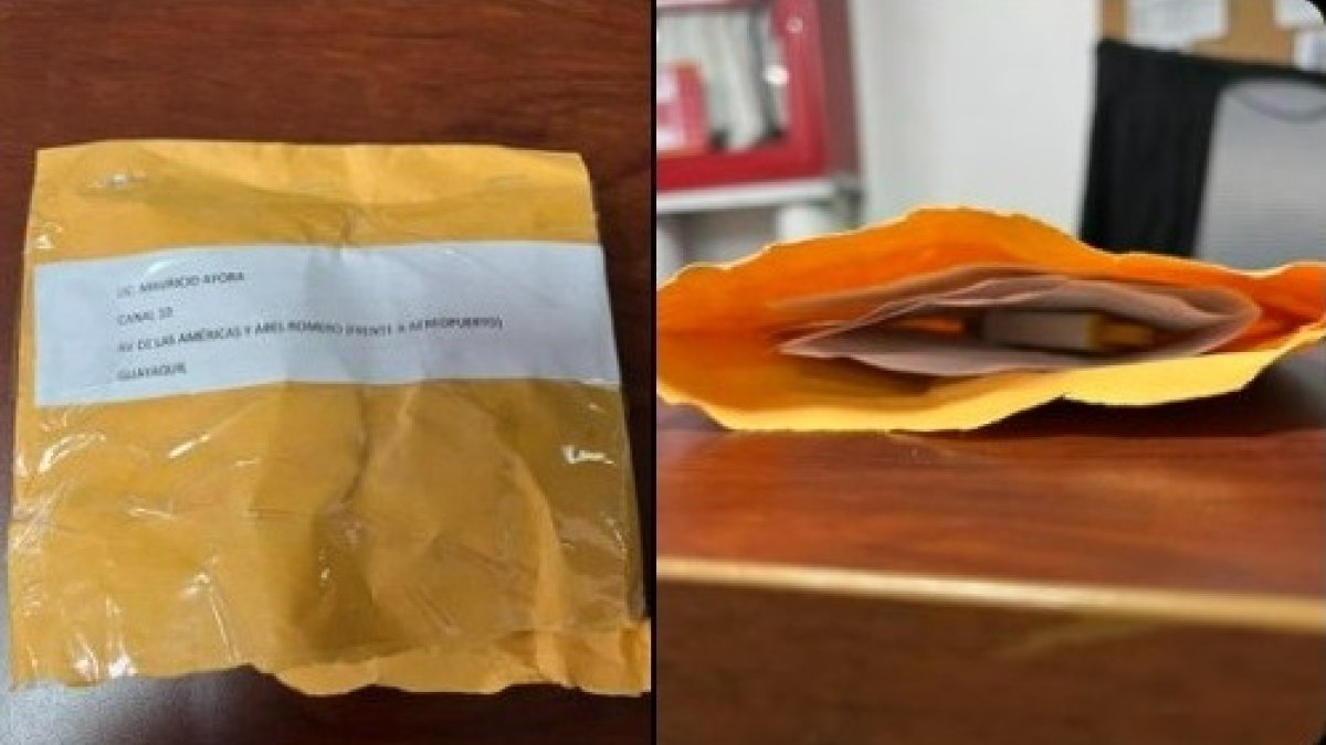 Este sobre llegó hasta las instalaciones de TC Televisión