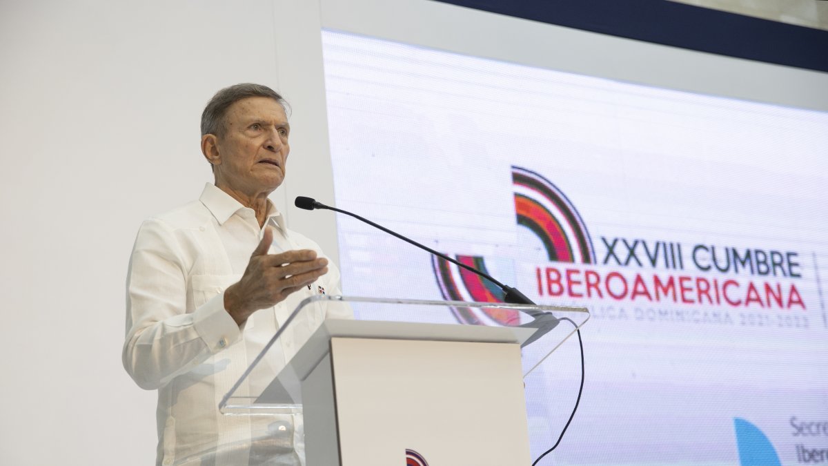 El ministro de Relaciones Exteriores de República Dominicana, Roberto Álvarez en Santo Domingo (República Dominicana).