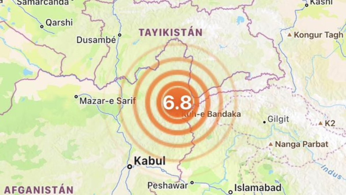 El Servicio Geológico de EE.UU (USGS) reportó este sismo en Medio Oriente.